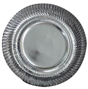 Plain Silver Paper Plates