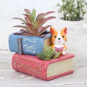 Book Shape Resin Flower Pot