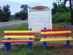 designer garden bench