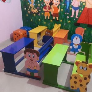 Wooden Kids Desk Bench