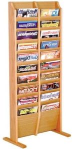 Wooden Magazine Display Stand