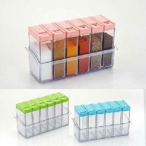 Plastic Spice Jars Dispenser