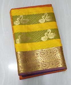 Multicolor Designer Silk Saree