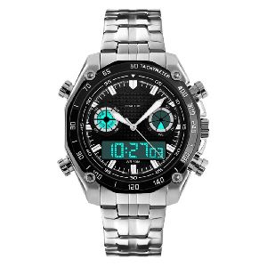 Jmv Designer Studio Present By Skmei SKM-1204 Stainless Steel Analog-Digital Men's Watch