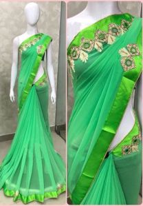 Embroidered Handwork Saree