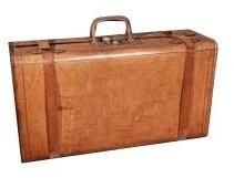 leather suitcase