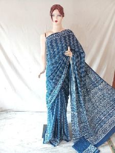 Cotton Dabu Print Saree