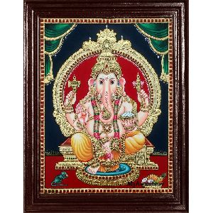 Ganesha Tanjore Painting