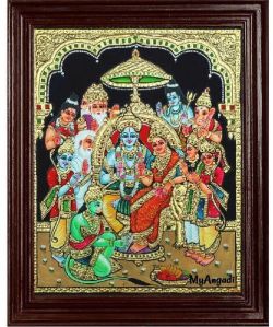 Ramar Pattabishekam Tanjore Painting