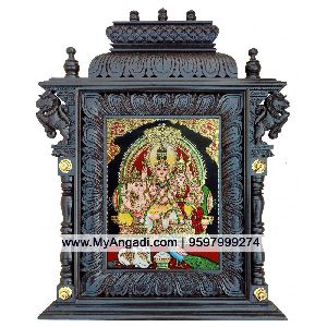 Shiva Family Shiva Kudumbam Tanjore Painting