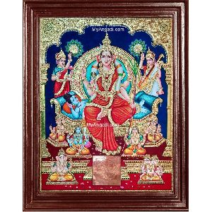 Sri Lalitha Tripura Sundari Tanjore Painting