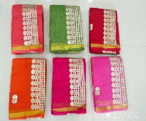 Embroidered Net Saree