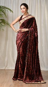 Velvet Saree