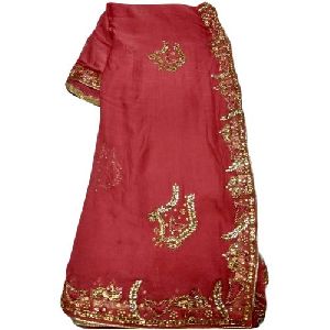 Embroidered Net Saree