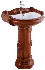 Colored Pedestal Wash Basin