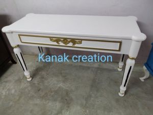 Antique Console White Table