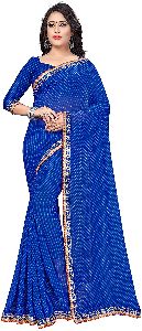 women's georgette Rajasthani Leheriya Saree(MOTHUDA,)