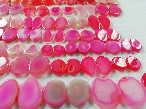 Pink Banded Agate Gemstone