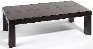 leather coffee table