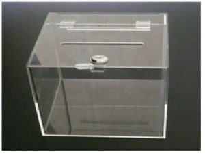 acrylic suggestion box