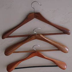 wooden clothes hanger