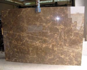 brown marble slabs