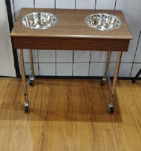 Double Bowl Salon Trolley