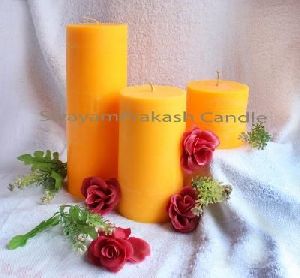 round pillar candles