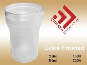 Plastic Transparent Coke Glass