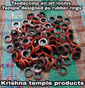 Tsudacoma air jet looms temple designed pu rubber rings