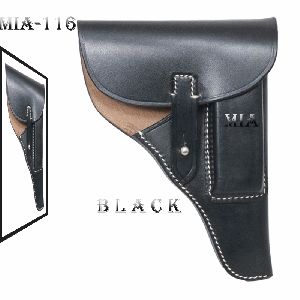 WWII German Black Leather Walther PPK Holster-Black