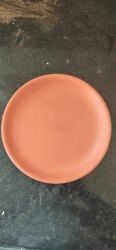 Brown Round Clay Plate