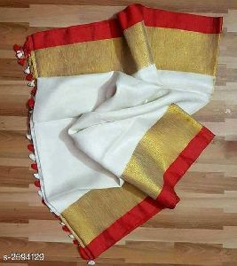 Linen Saree