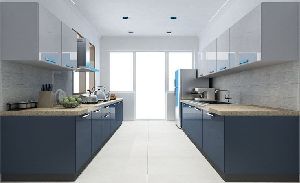 parallel modular kitchen