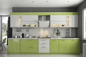 straight modular kitchen