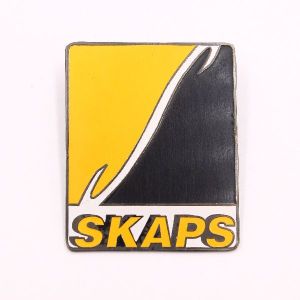 Yellow Black Name Badge