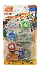 4 in 1 Metal Fury 4 D System Multi Color Beyblade