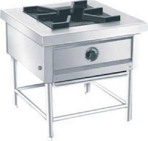 Stainless Steel Single Burner Cooking Range