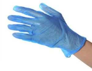 Blue Vinyl Examination Gloves