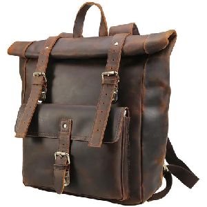 Travel Leather Backpack