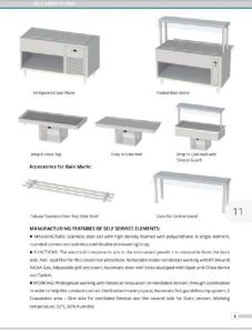 Stainless steel Self service line