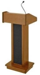 Brown Wooden Podium