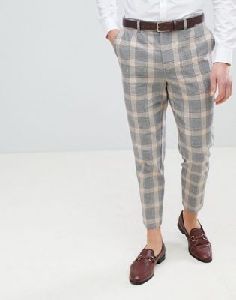 Mens Checkered Trousers