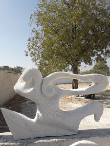 White Stone Sculpture