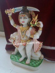 Marble Kaal Bhairav Statue