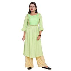 Green Rayon Kurti