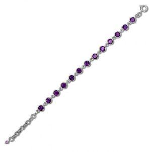 Amethyst Bracelet (AMT-11-6RD-CUT)