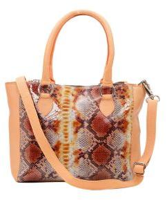 Heyzy Peach Snake Tote Bag