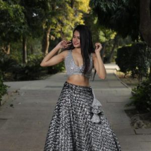 Grey Lehenga