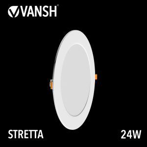 24W Stretta Circular Ultra Slim Recessed Panel